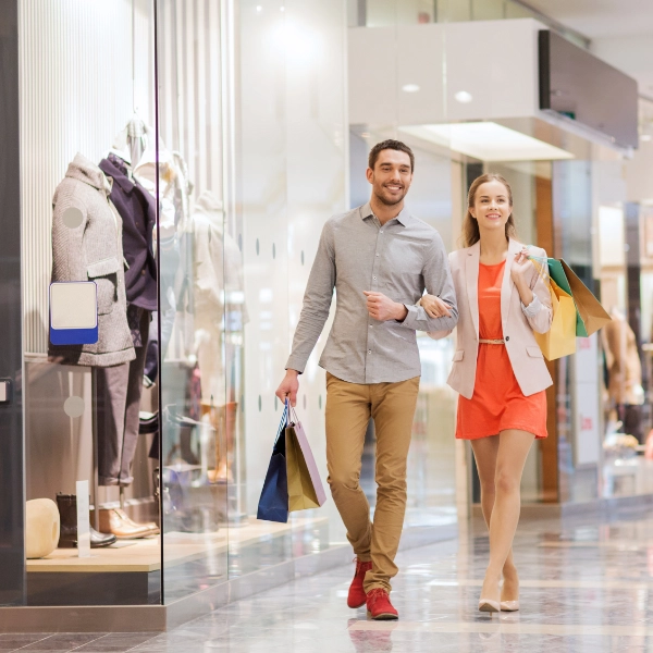 Couple Shopping At The Mall 600X600